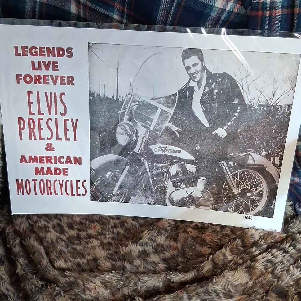 Elvis Presley Motorcycle Wall Art